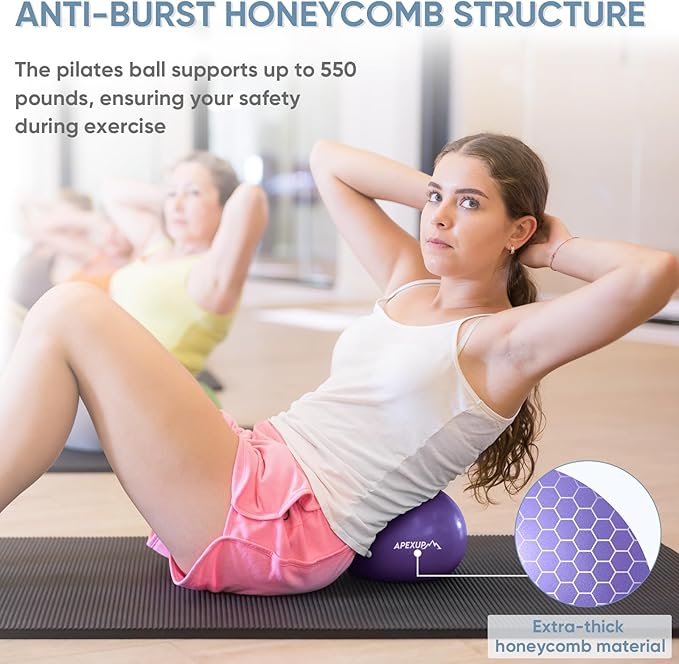 APEXUP Yoga Ball Exercise Ball Anti Slip Heavy Duty for Fitness, Balance & Core Workout