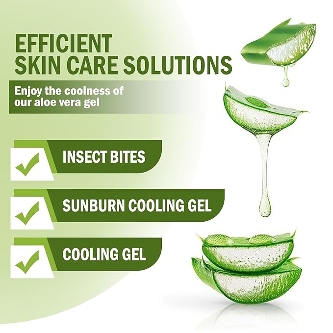 99% Organic Aloe Vera Gel,Aloe Vera Soothing Gel,Natural Moisturizing Lotion for Soothing Skin Care,Long Lasting Moisturizing body Lotion,After Sun Skin Care Cream for Face and Skin (260ml)