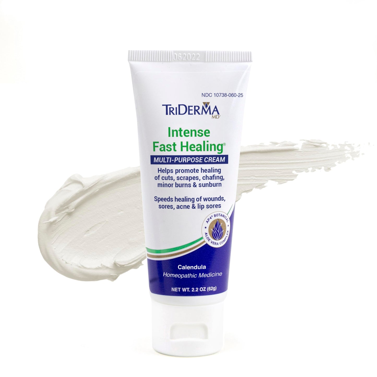 TriDerma Intense Fast Skin Healing Cream for Hard-to-Heal Skin Irritations, Sores, Rashes, Dry, Cracked Hands, Cuts, Chafing, Burns, Scrapes - First Aid Kit Essential - FSA Eligible - 2.2 oz