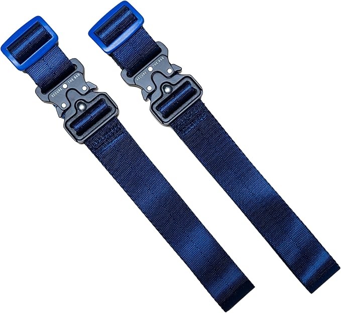 Cincha Add A Bag Luggage Strap Connectors - Connect Multiple Suitcases and Bags - Airport Travel Accessories - As Seen on Shark Tank - 2pcs (Navy)