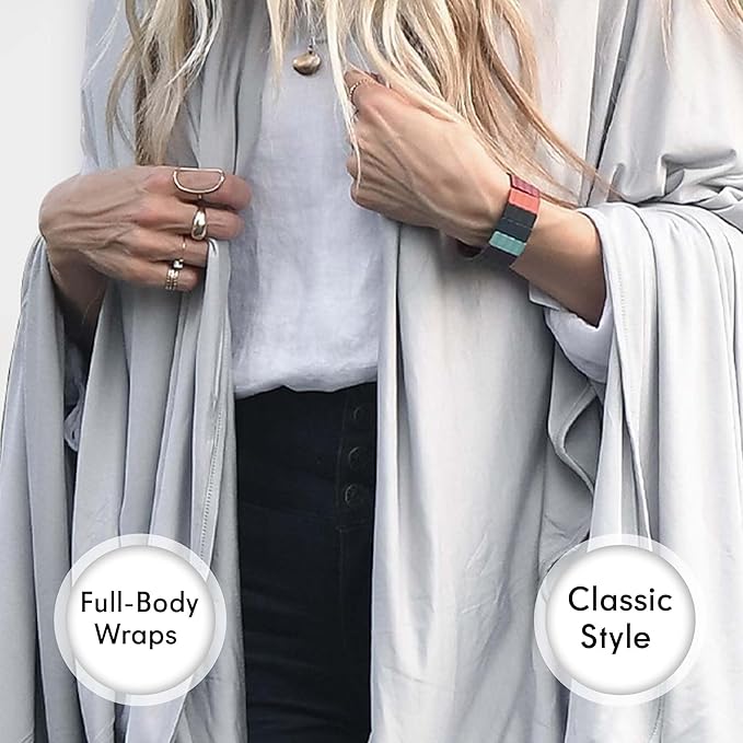 K E L O R Luxury Cooling Travel Blanket - Stretchy, Lightweight Soft & Breathable Shawl Wraps for Women