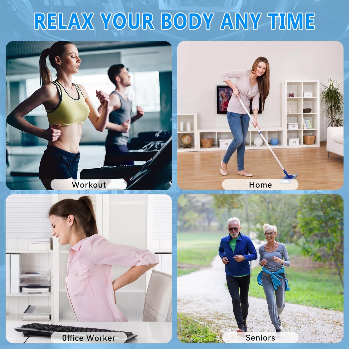 APHERMA Massage Gun, Muscle Massage Gun for Athletes Handheld Electric Deep Tissue Back Massager, Percussion Massage Device for Pain Relief with 30 Speed Levels 9 Heads