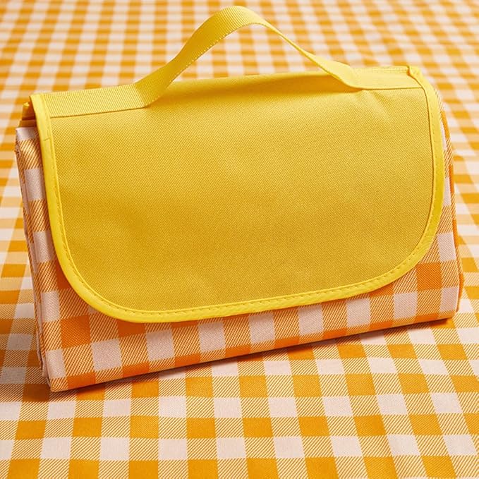 K Y KANGYUN Picnic Blanket | Beach Mat| Picnic Blankets for Indoor and Outdoor, 80" x 60" Sandproof Waterproof Larger Mats for Beach, Travel, Camping, Hiking, Park Grass,Handy Tote, Foldable.