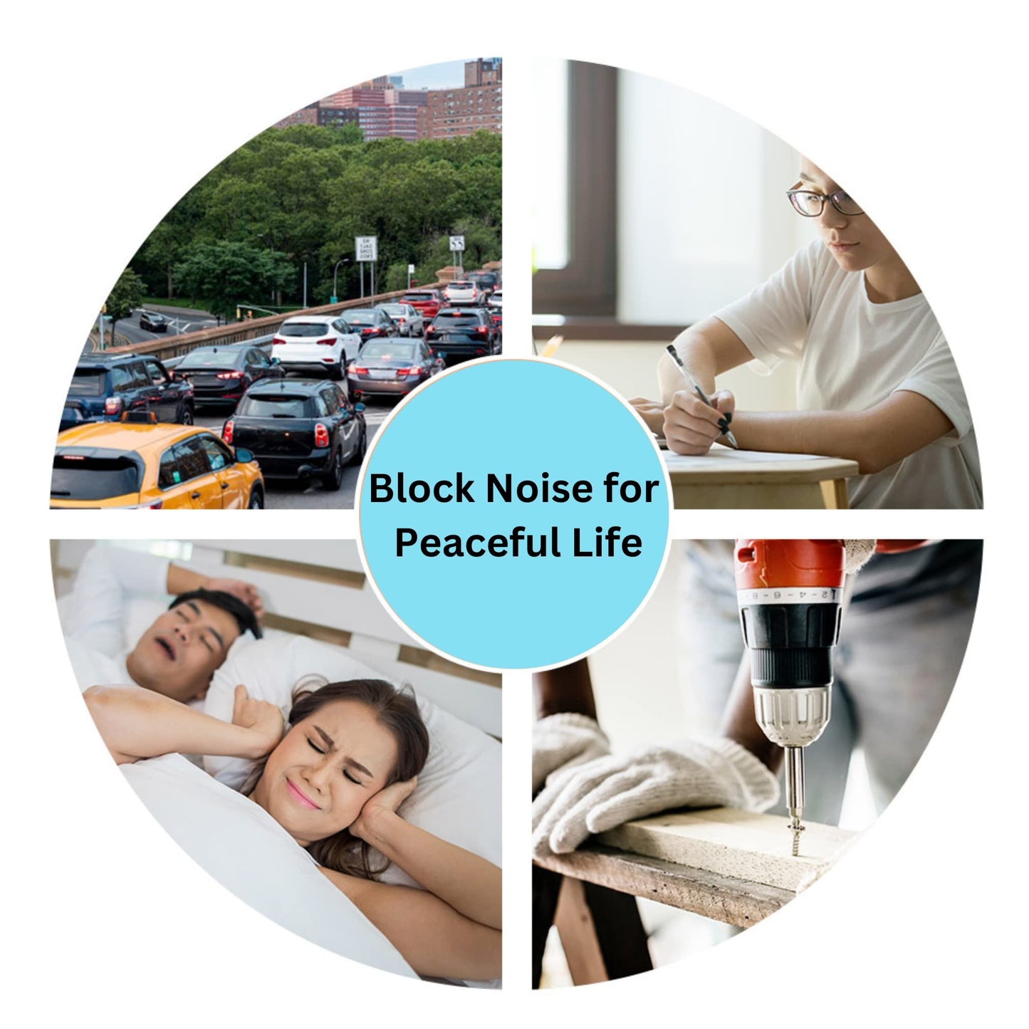 Quality Foam Earplugs - 200 Pairs Bulk Pack - Ideal Ear Plugs for Sleeping, Noise Cancelling, Snoring, Travel, Shooting, Study, Work, Construction, and Safety Hearing Protection - 32 dB NRR - Blue