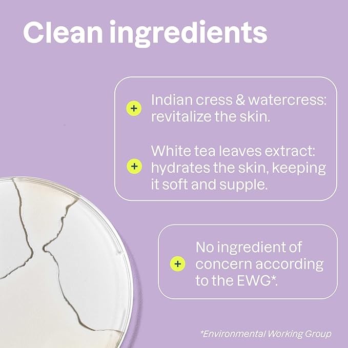 ATTITUDE Body Wash, EWG Verified Shower Gel, Dermatologically Tested, Plant and Mineral-Based, Vegan Personal Care Products, White Tea Leaves, 32 Fl Oz (Pack of 6)