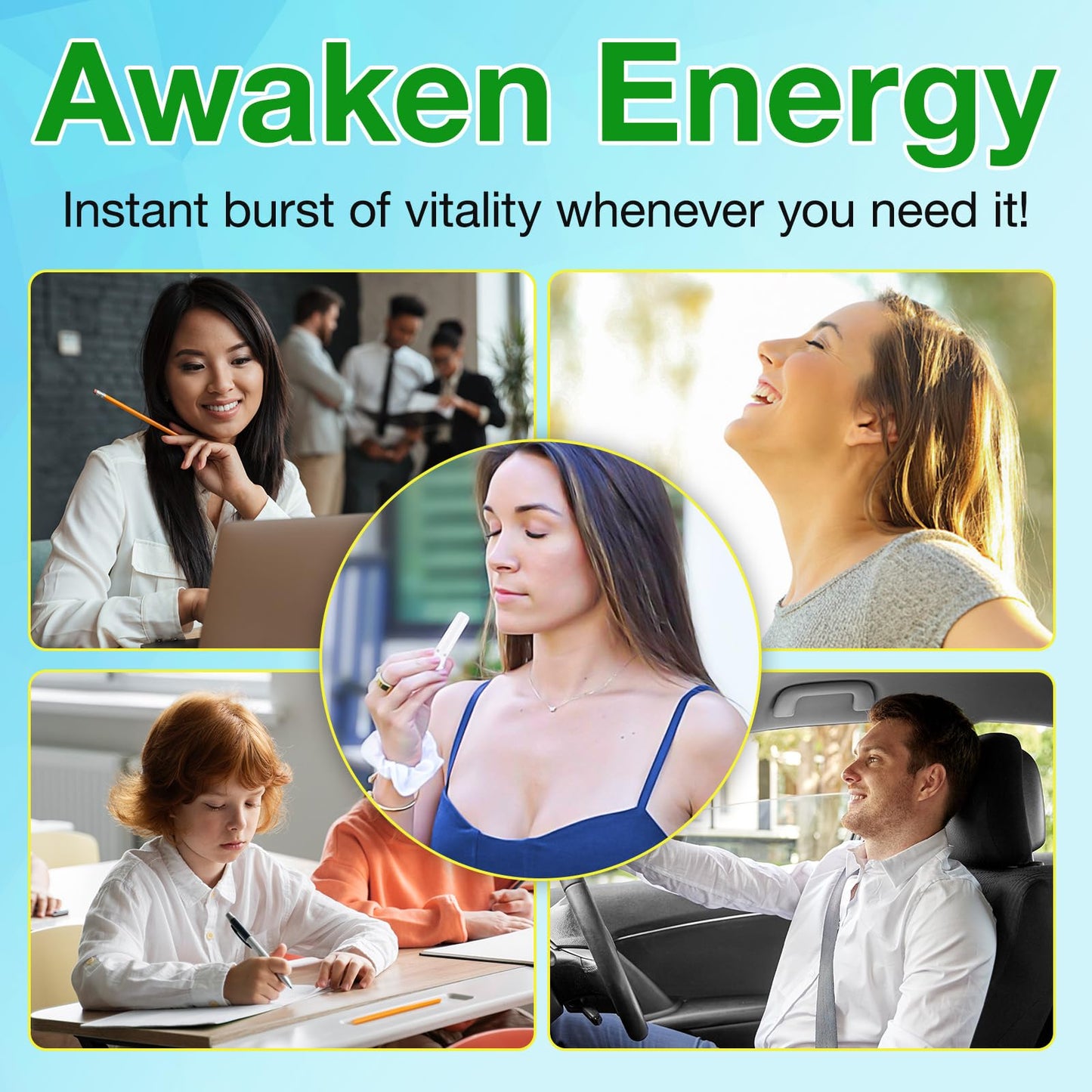 Nasal Stick | Nasal Inhaler Stick | Vapor Flow Technology | Cool Refreshing Sensation | Natural Mood Boost | Simple Ingredients | Essential Oils + Menthol Inhaler (Mint,Wintermint, Tropical, Lavender)