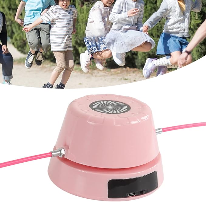 ciciglow Jump Rope Machine with Remote, Jump Workout Entertaining Interaction Rope Skipping Machine for Family, Office, Gym, Party