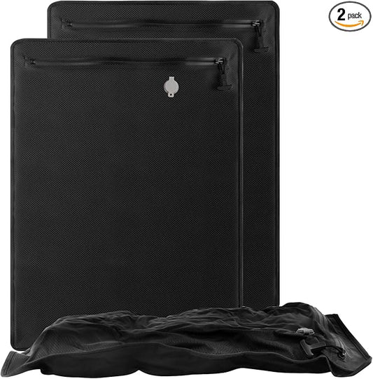 2PC Professional Vacuum Bags for Travel, Dobaly IP67 Reusable Vacuum Compression Bags for Suitcases and Backpack Space Saver Vacuum Bags Lightweight&Durable(2 Medium No Pump)