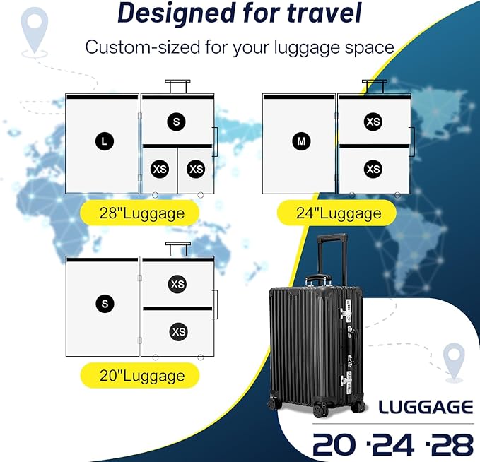 Combo 12 Pack Travel Vacuum Bags for Luggage with Portable Electric Pump,Vacuum Seal Bags for Clothing,Packing Cubes Compression,Cruise Ship and Travel Essentials