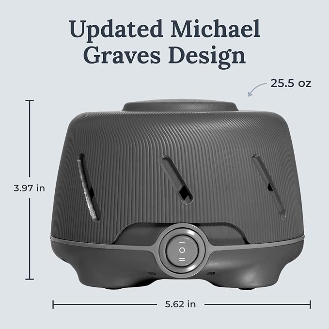 Yogasleep Dohm (Charcoal) The Original White Noise Machine, Relaxing Natural Sound from a Real Fan, Noise Cancelling for Office Privacy, Sleep Aid for Adults & Baby, Travel Size Pink Noise Machine