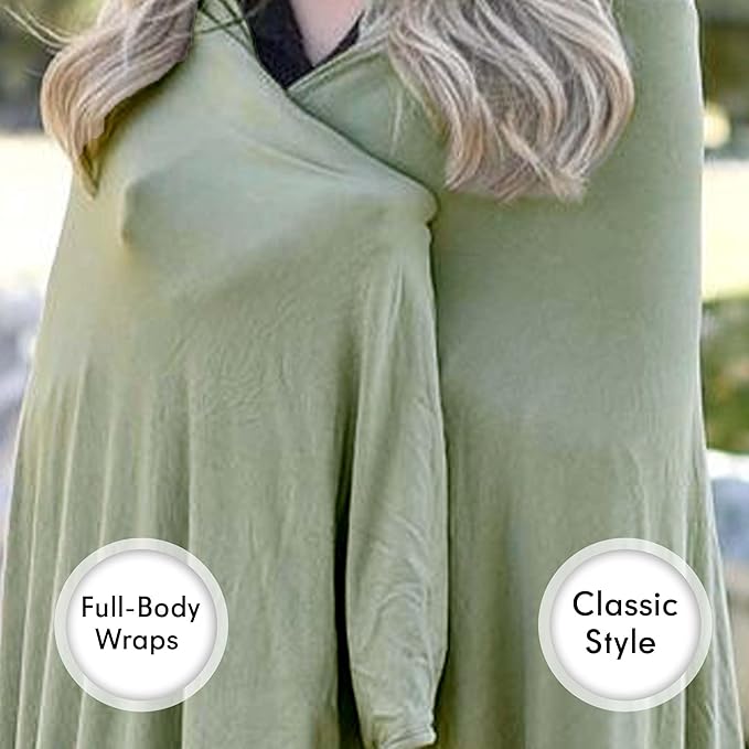 K E L O R Luxury Cooling Travel Blanket - Stretchy, Lightweight Soft & Breathable Shawl Wraps for Women