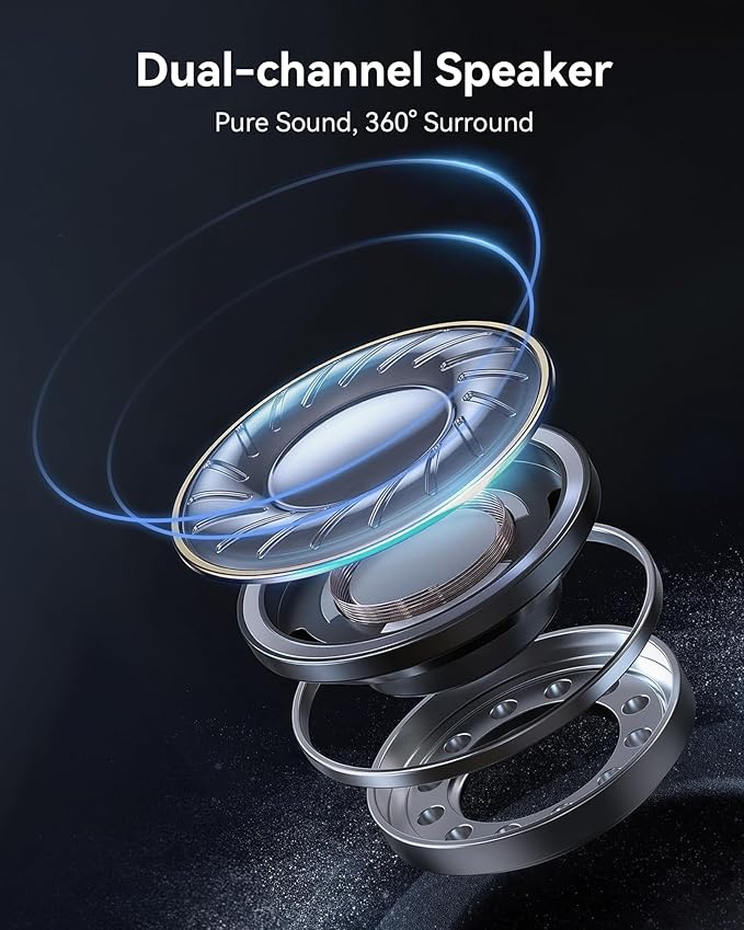 4K Projector with WiFi and Bluetooth, 1800 ANSI Outdoor Movie Projector with Built-in 10,000+ Apps, Native 1080P Portable Smart Home Proyector, Voice Control & Auto Focus/Keystone, Dual Speaker