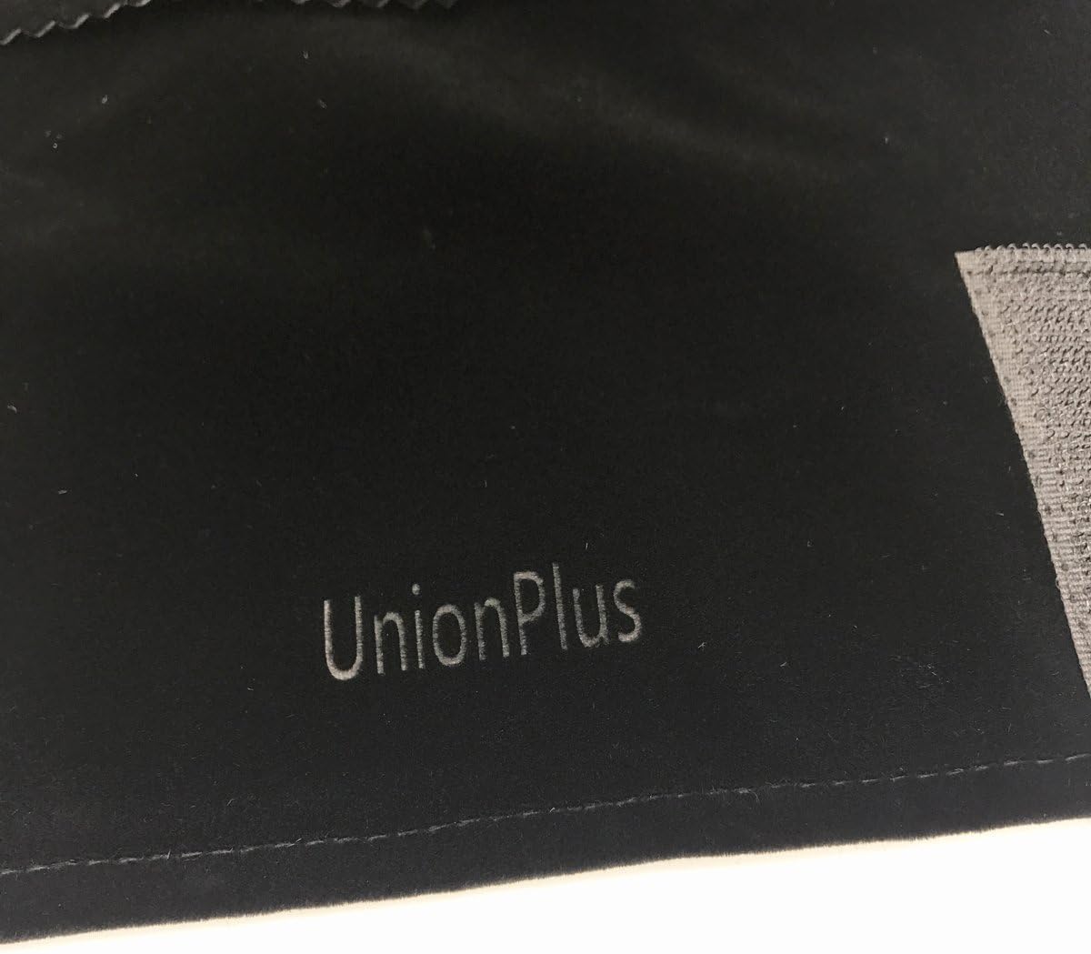 UnionPlus Velvet Travel Jewelry Roll Bag Organizer for Necklace, Elastic Band and Anti-winding, Black