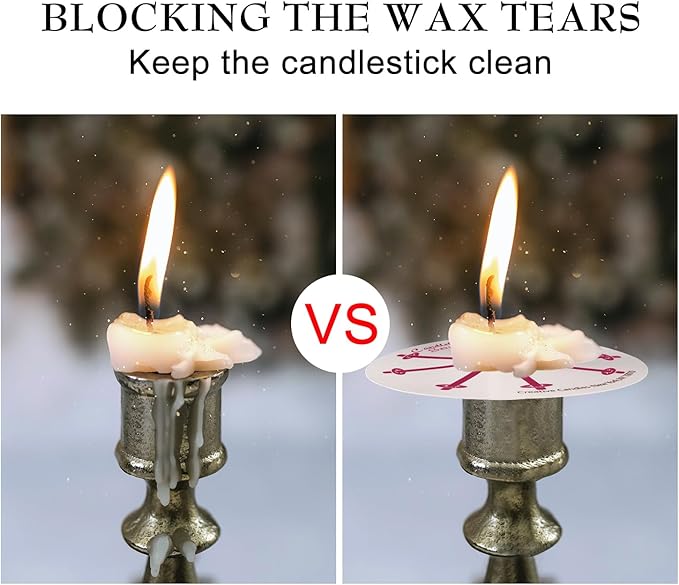 100 White Odorless Taper Candles - Handheld with Drip Protection, 5 Inches - Church & Sabbath Religious Candles