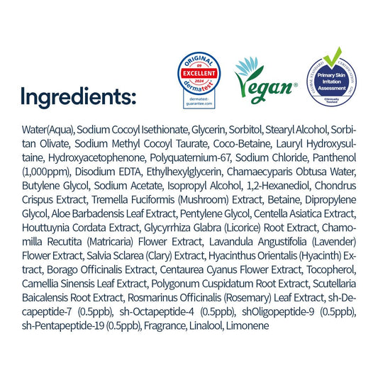 ANOTHERFACE PEPTATHENOL™ Aqua Balance Cleansing Foam 5.07 Fl. Oz., Peptied, Panthenol, Daily Low pH Facial Deep Cleanser, Hydrating Bubble Foam, Korean Skin Care, Mild for Sensitive Skin, Vegan