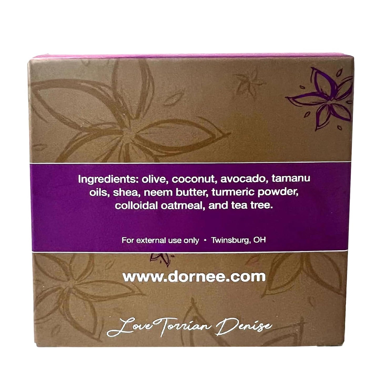 DorNee’ Turmeric Neem Complexion Bar Soap Large 5.8oz, Face Cleanser, Natural, Great for Sensitive Skin