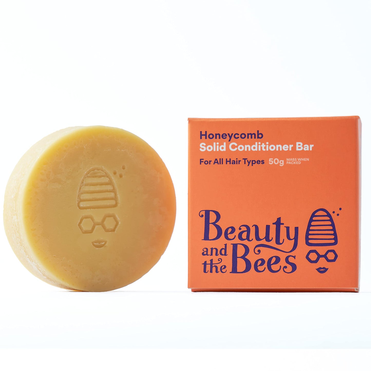 Beauty and the Bees Honeycomb Conditioner Bar for All Hair Types - All Natural Ingredients - Tasmania Australia, 1.7 oz
