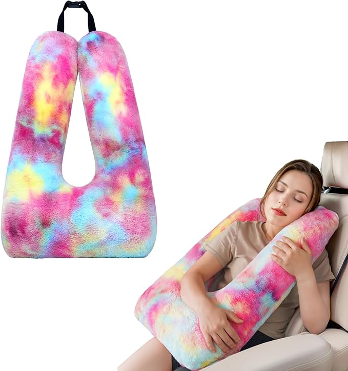 Car Pillow - Soft Adult and Child Car Sleeping Neck Head Support H-Shape Travel Pillow Cushion Car Seat Safety