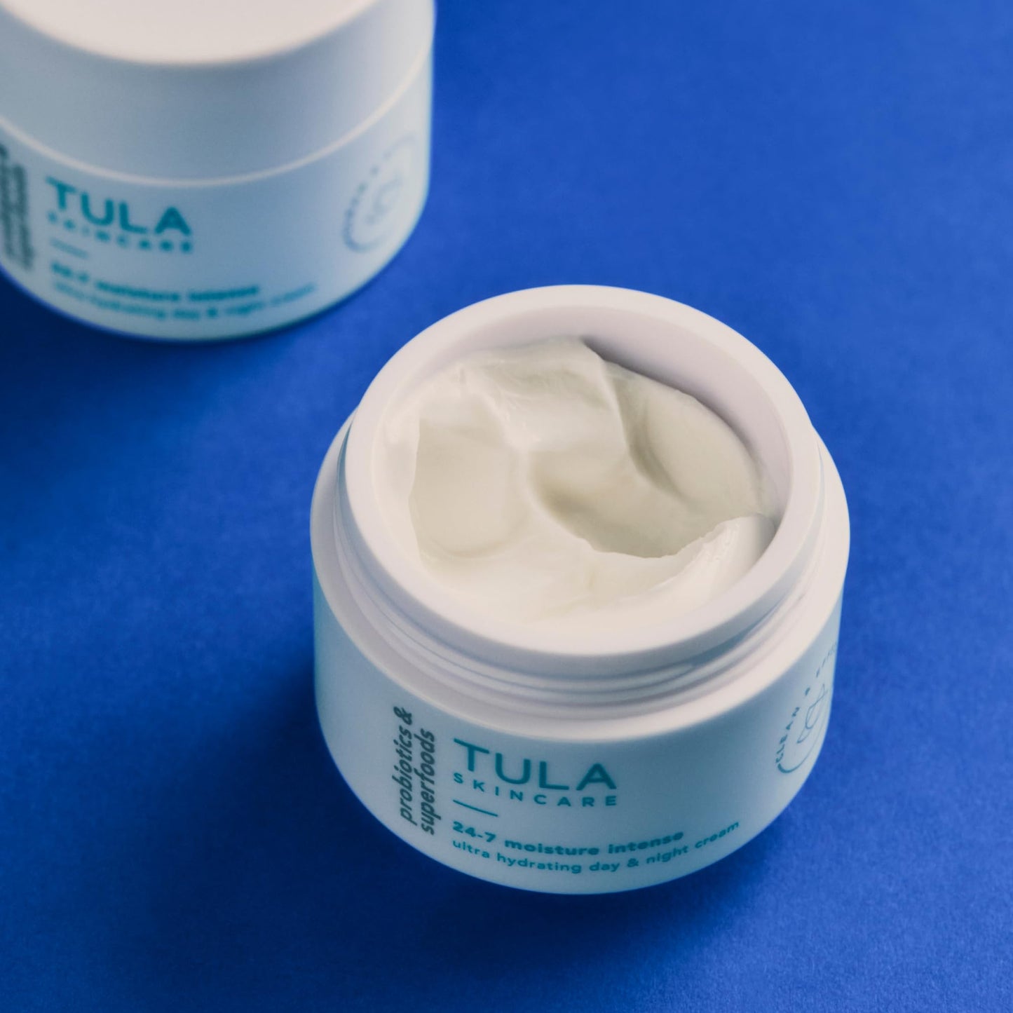 TULA Skin Care 24-7 Moisture Intense Ultra Hydrating Day & Night Cream - Travel-Size, Ultra Nourishing Moisturizer for Face. Soothe Skin, Maintain Skin Balance & Improve Skin Smoothness, 0.5 oz.