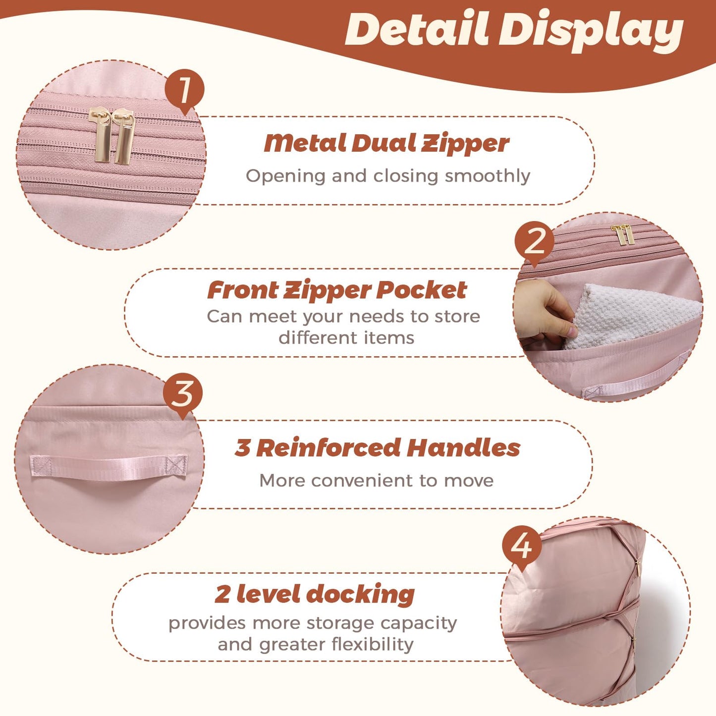 Ultra Space Saving Self Compression Organizers, 2 Pack Double Zipper Compression Packing Cubes for Bedding, Comforter Storage Bag for Blankets Duvet Quilts Pillows Queen King (Gray, X-Large)