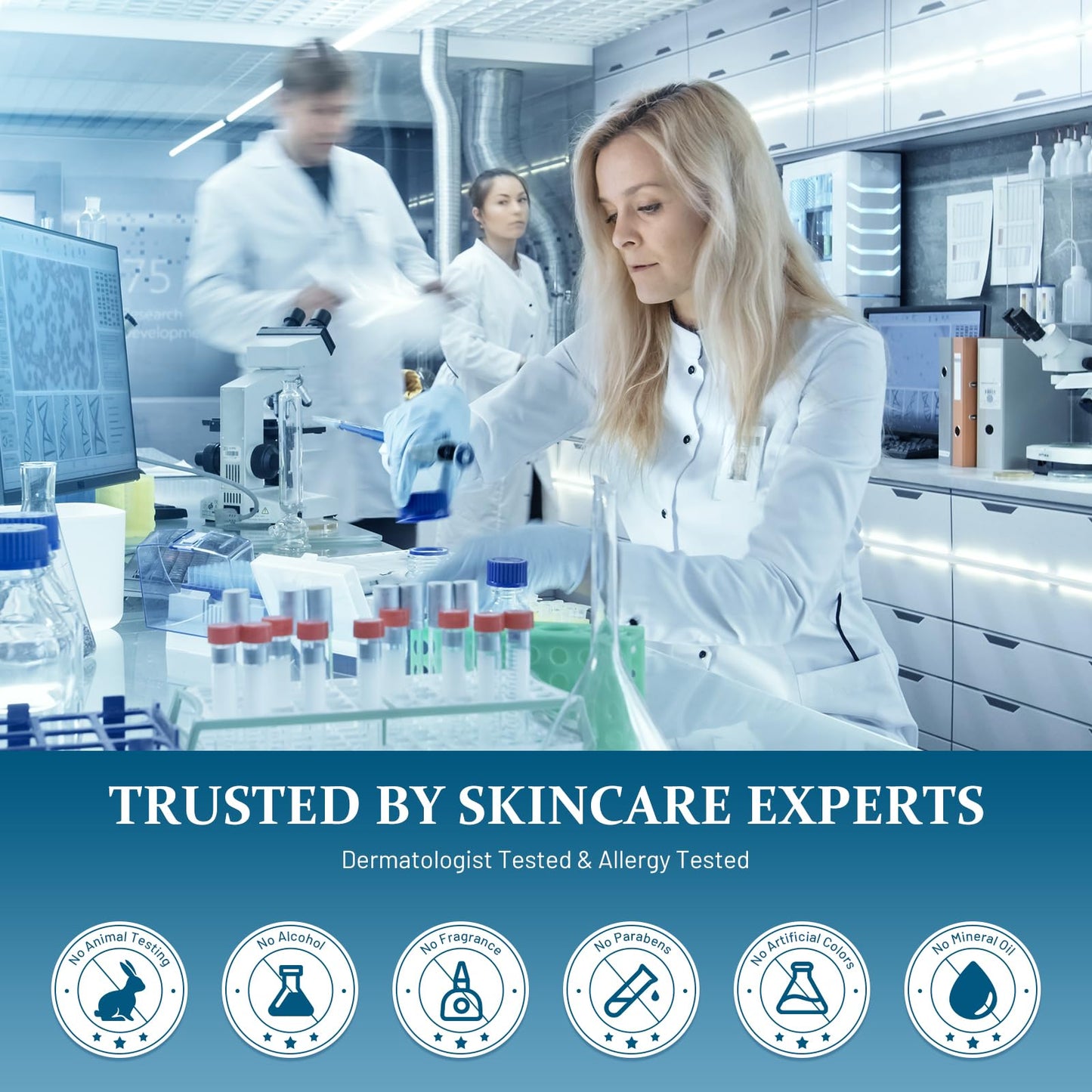 Retinol Under Eye Cream - Anti-Aging Eye Cream for Eye Bags, Dark Circles, and Fade Wrinkles, Fine Lines, Puffy eye Skin Care Treatment for Women and Men, 20ML(Blue)