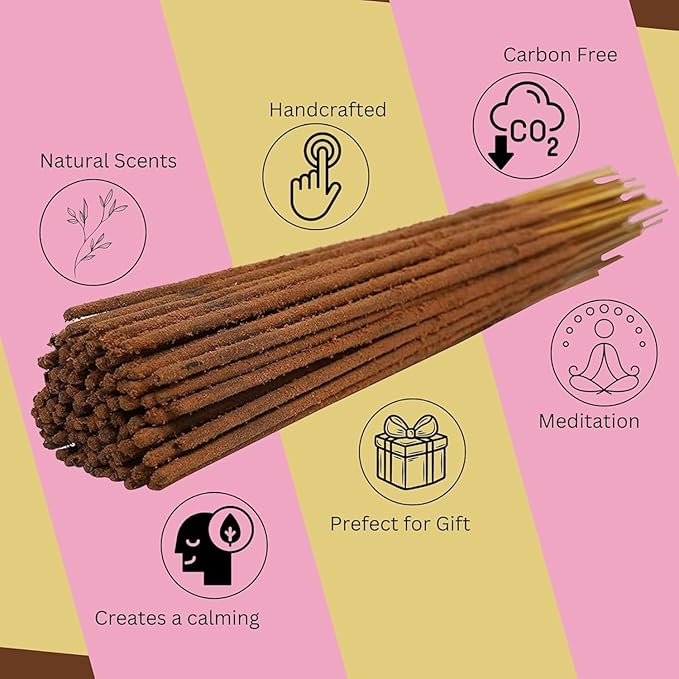 Bless-White-Lavender 100%-Natural-Handmade-Hand-Dipped-Incense Organic-Chemicals-Charcoal-Free Purification-Relaxation-Positivity-Yoga-Meditation Best-Woods-Scent (500 Sticks(26 OZ))