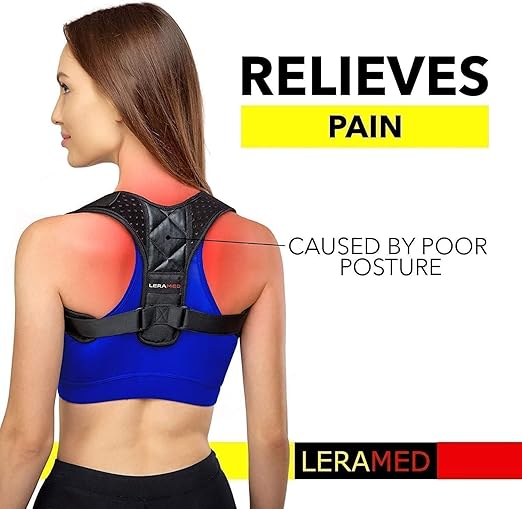 2025 New Posture Corrector for Men & Women - Adjustable Back Brace for Upper & Mid Spine Support - Neck, Shoulder & Back Pain Relief - Breathable & Invisible Under Clothes (Chest Size 25"-55")