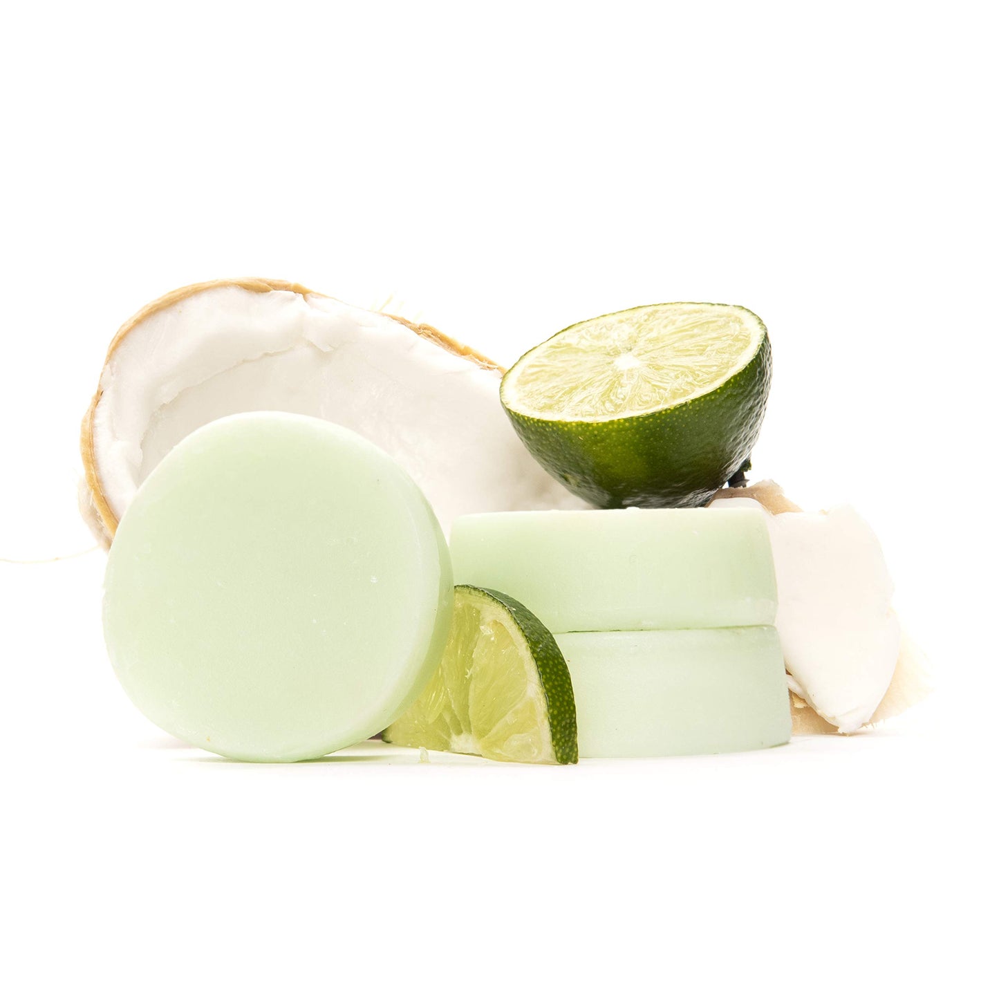 Sweet & Sassy 3 Conditioner Bars. Made in the USA. All Natural, Organic, SLS Free, Plastic Free, Safe for Color Treated Hair - Coconut Lime/Smiles.
