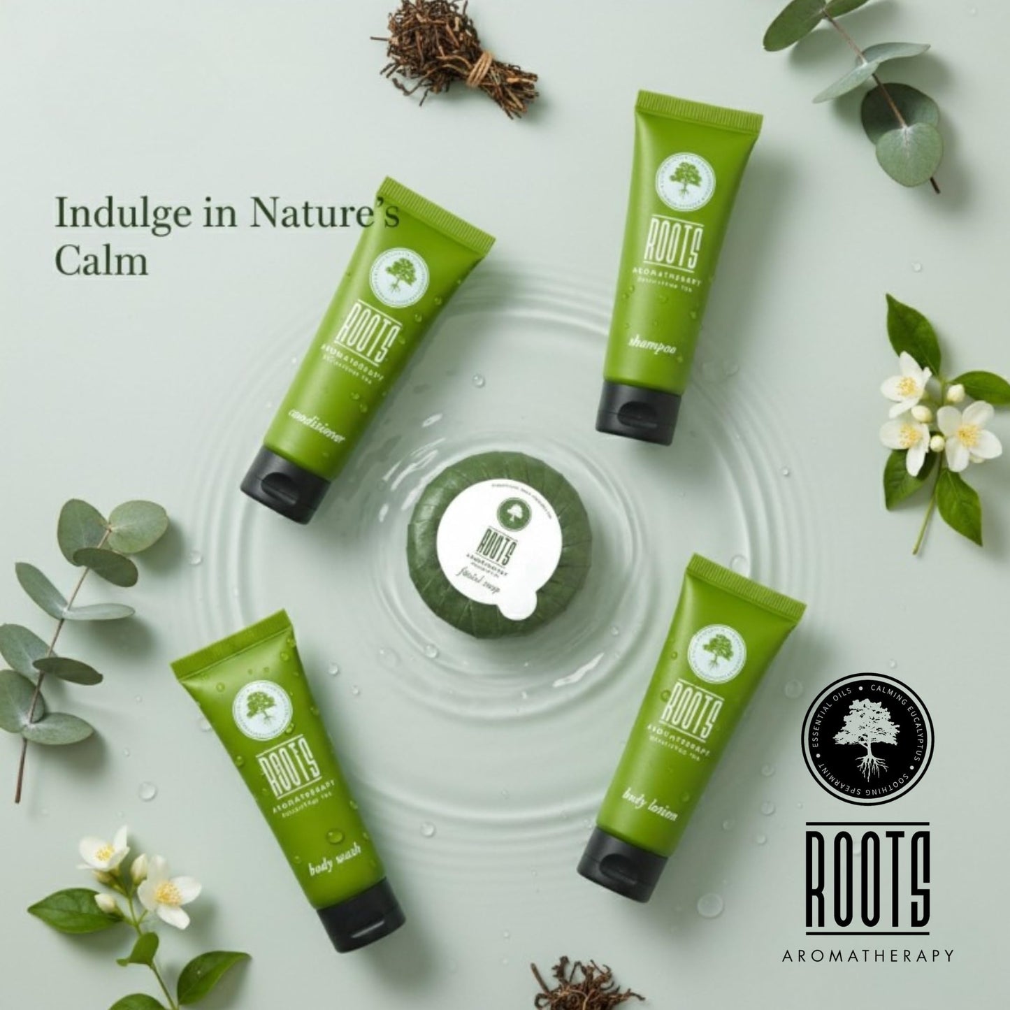 ROOTS AROMATHERAPY Hotel Shampoo and Conditioner Supplies For Guests,Airbnb Essentials for Hosts,Mini Shampoo And Conditioner Sets,Travel Size Toiletries,Air Bnb Kit For Bathroom Wash Lotion,(150 Pcs)