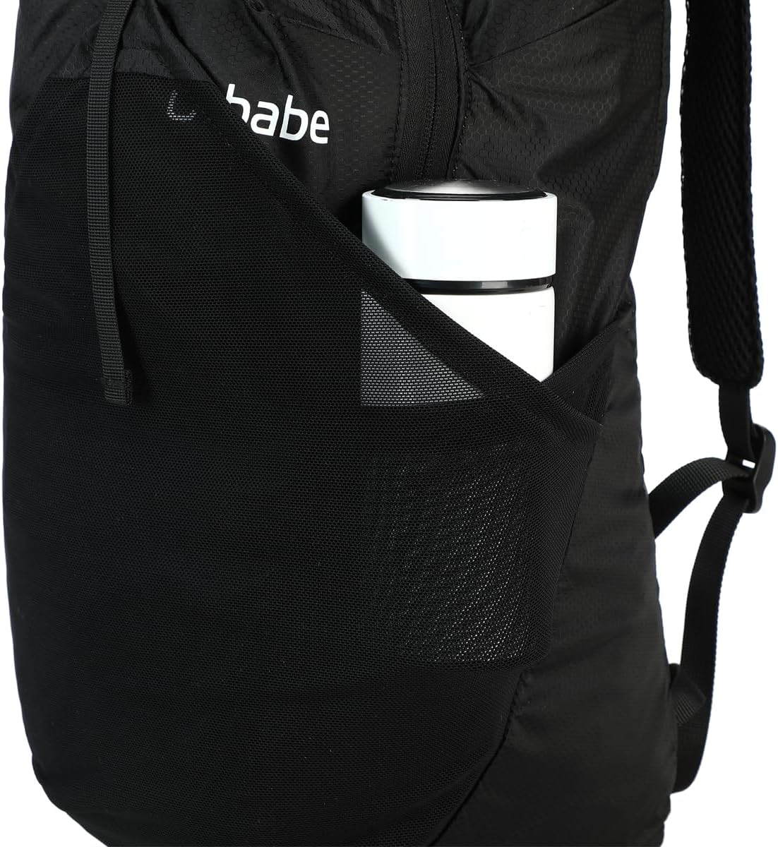 Ocbabe 15L Small Packable Lightweight Backpack Hiking Daypack Water Resistant Foldable Outdoor Camping Travel Bag for Women Men Black