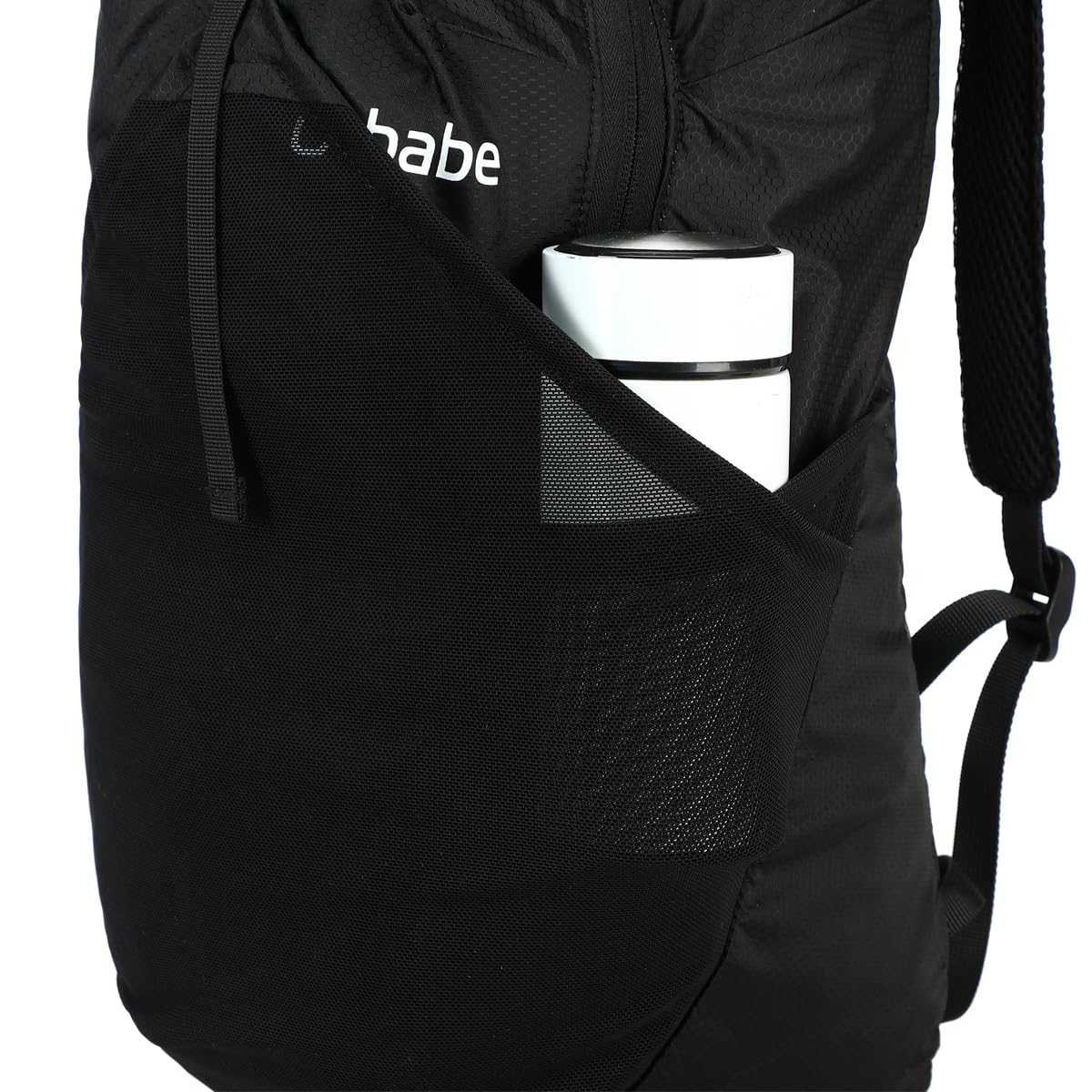 Ocbabe 15L Small Packable Lightweight Backpack Hiking Daypack Water Resistant Foldable Outdoor Camping Travel Bag for Women Men Black