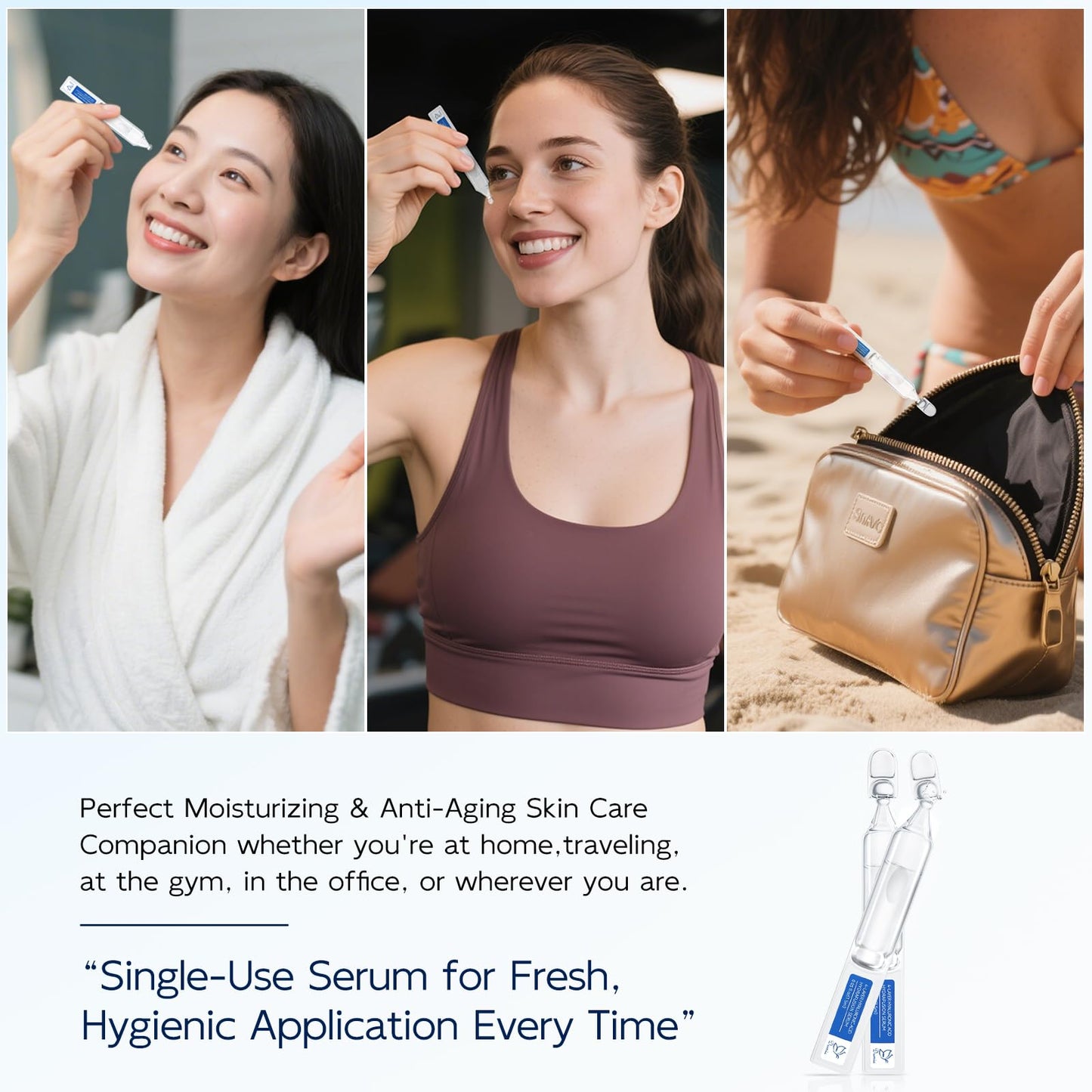 3% Hyaluronic Acid Serum for Face, Anti-Aging Hydrating Serum with 20,000 ppm Ceramide NP & 10,000ppm Acetyl Hexapeptide-8, Korean Skincare ultra hydrating serum, turm Skin/Sensitive Skin(1.5 ml*30)