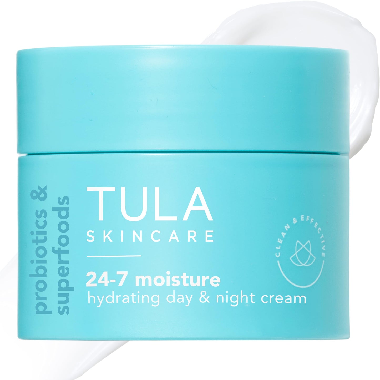TULA Skin Care 24-7 Moisture Hydrating Day and Night Cream - Travel-Size, Ultra Nourishing Moisturizer for Face, Improves, Soothes & Maintains Skin Balance, 0.5 oz.