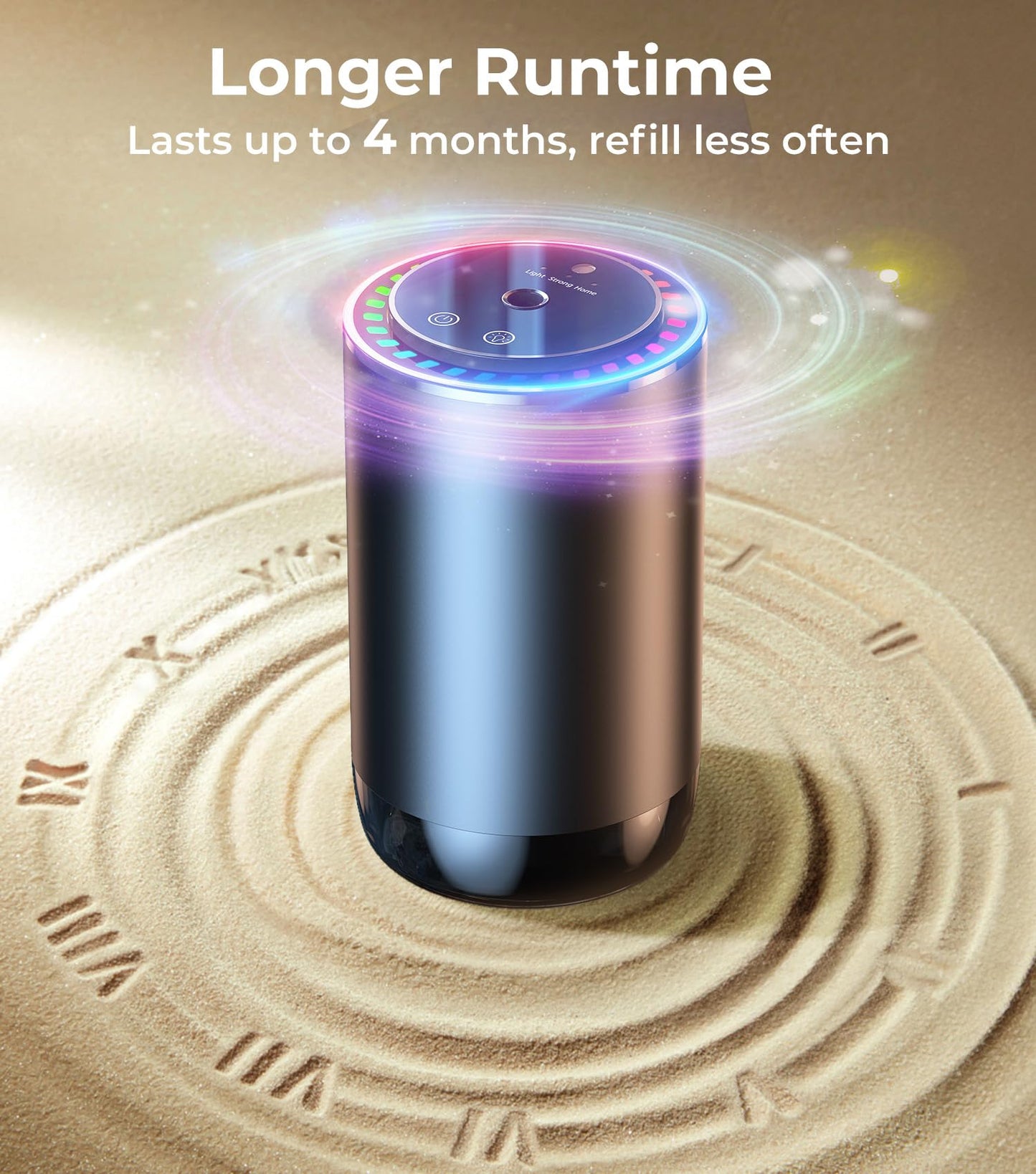 Waterless Essential Oil Diffuser, Rechargeable Nebulizing Scent Air Machine, Cordless & Portable, Ultra-Quiet, Auto On/Off, 3 Mist Levels for Home, Car, Office – Black, Forest Fragrance