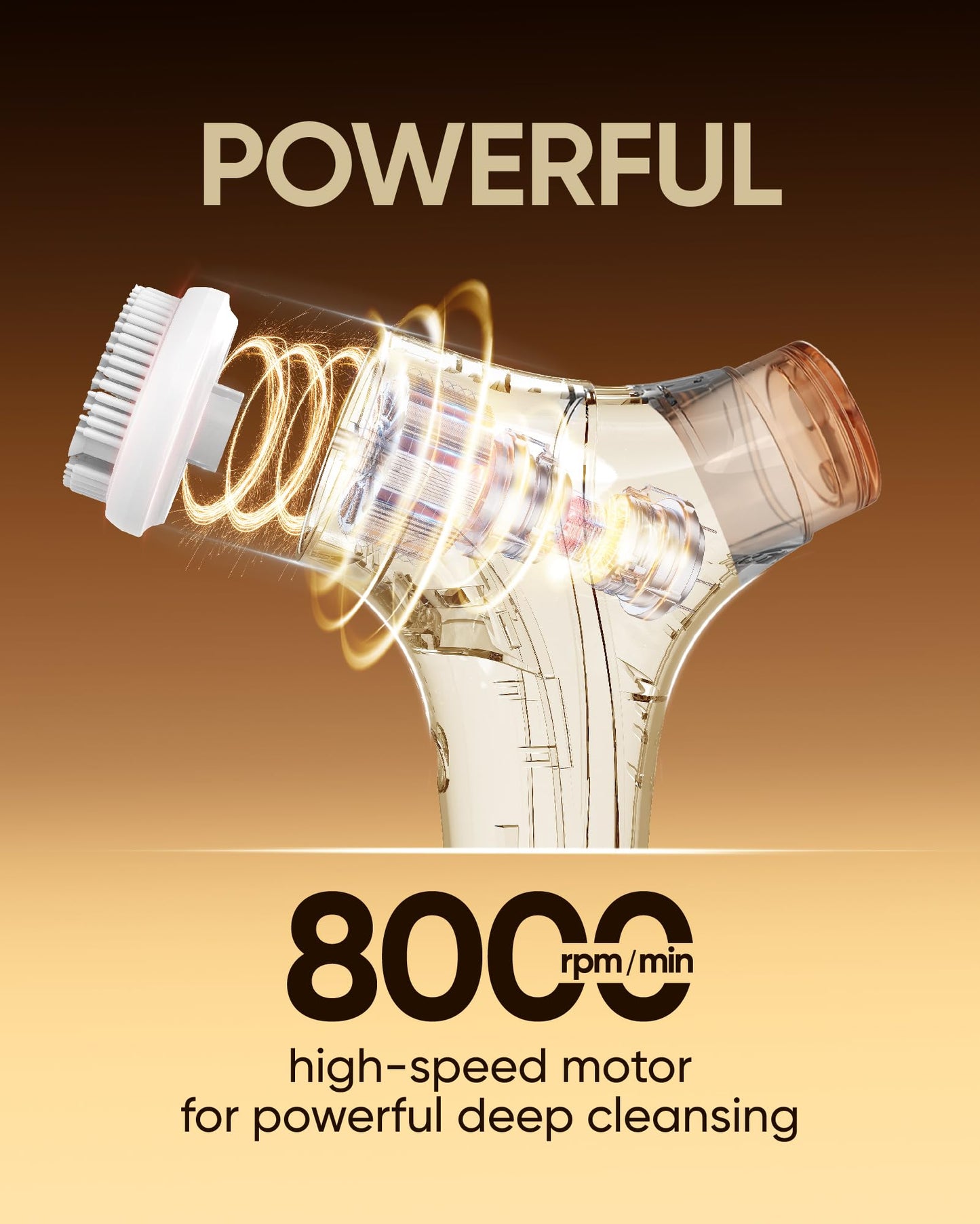 kingdo 2-in-1 Face Scrubber & Makeup Remover Device, Smart Automatic Foaming Facial Cleansing Brush Exfoliator with Face Cleanser for Deep Cleansing & Exfoliating & Removing Makeup Skin Care