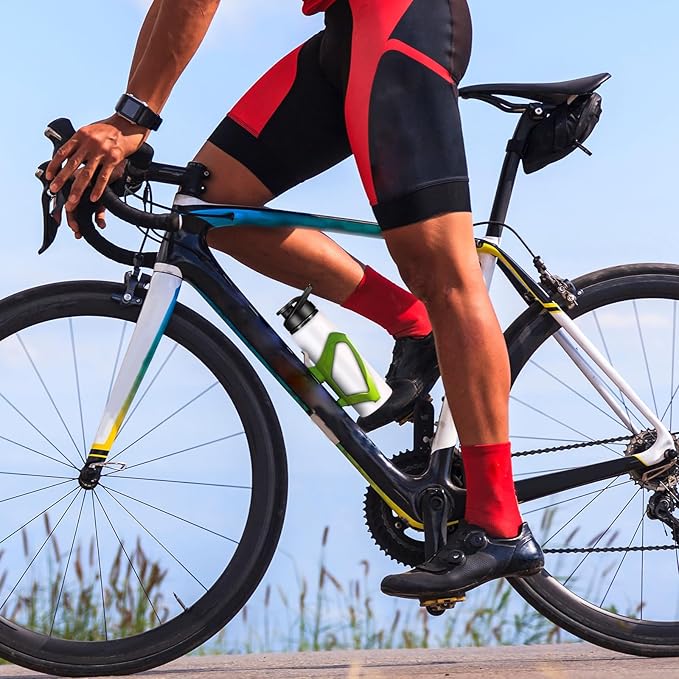 CHENGU 4 Pcs Aluminum Water Bottle 24oz Aluminum Reusable Bottles Lightweight Snap Lid Sports Water Multipack Easy Carry Leak Proof Travel for Gym Camping Hiking Outdoor Fishing (White)