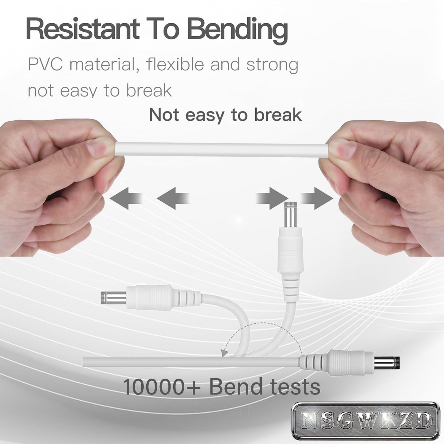 5V Charger Power Adapter Compatible with NuFACE Mini Facial Toning Device Pink/White/Green, Charging Cord White