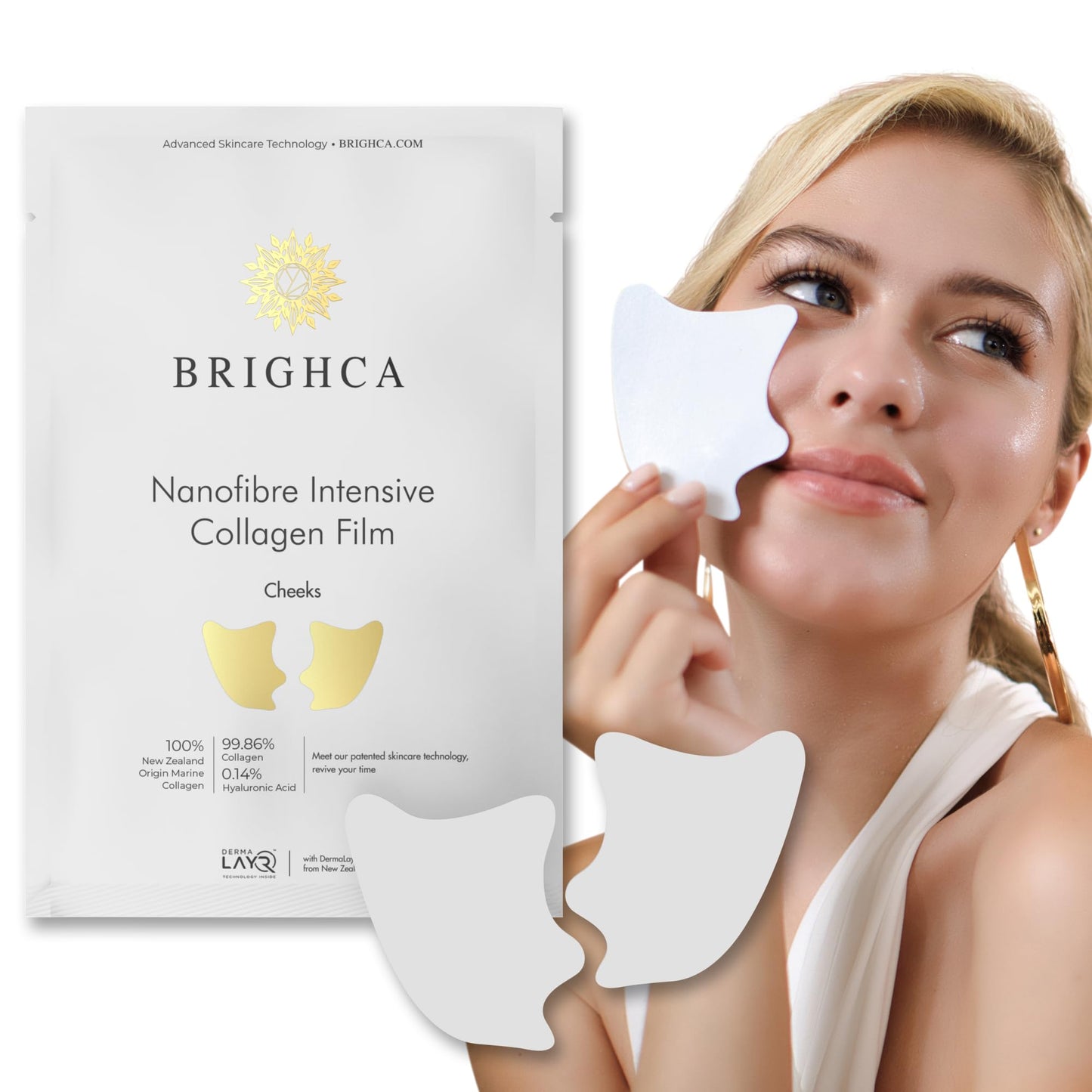 Collagen Melting Mask Refill Pack (8 Pouches) - Part of Brighca’s Melting Collagen Set | Anti-Aging Korean Skin Care Collagen Routine (CHEEKS)