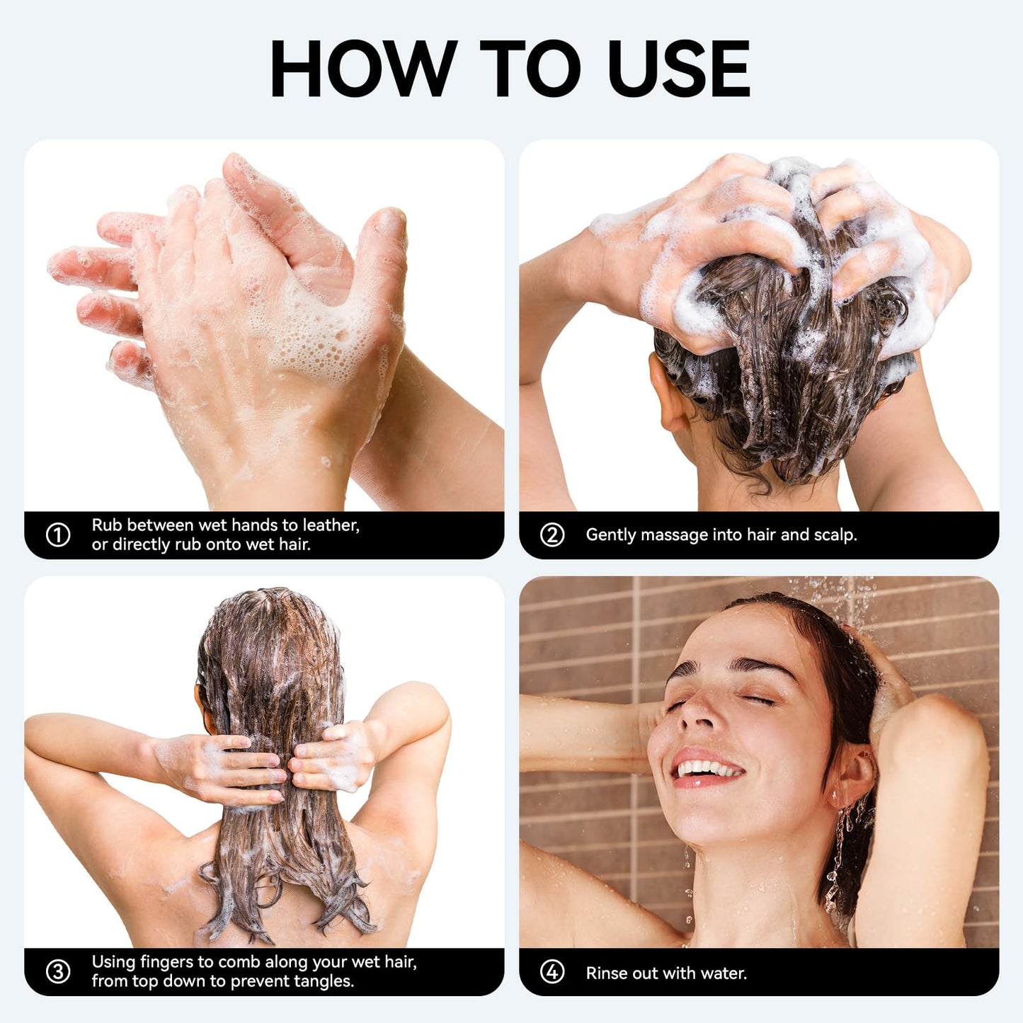 Hotiary Rosemary Hair Shampoo Bar, Deep Cleansing for Scalp Hair Loss Shampoo Soap, Organic Shampoo Oil Control, 0 Silicone Oil