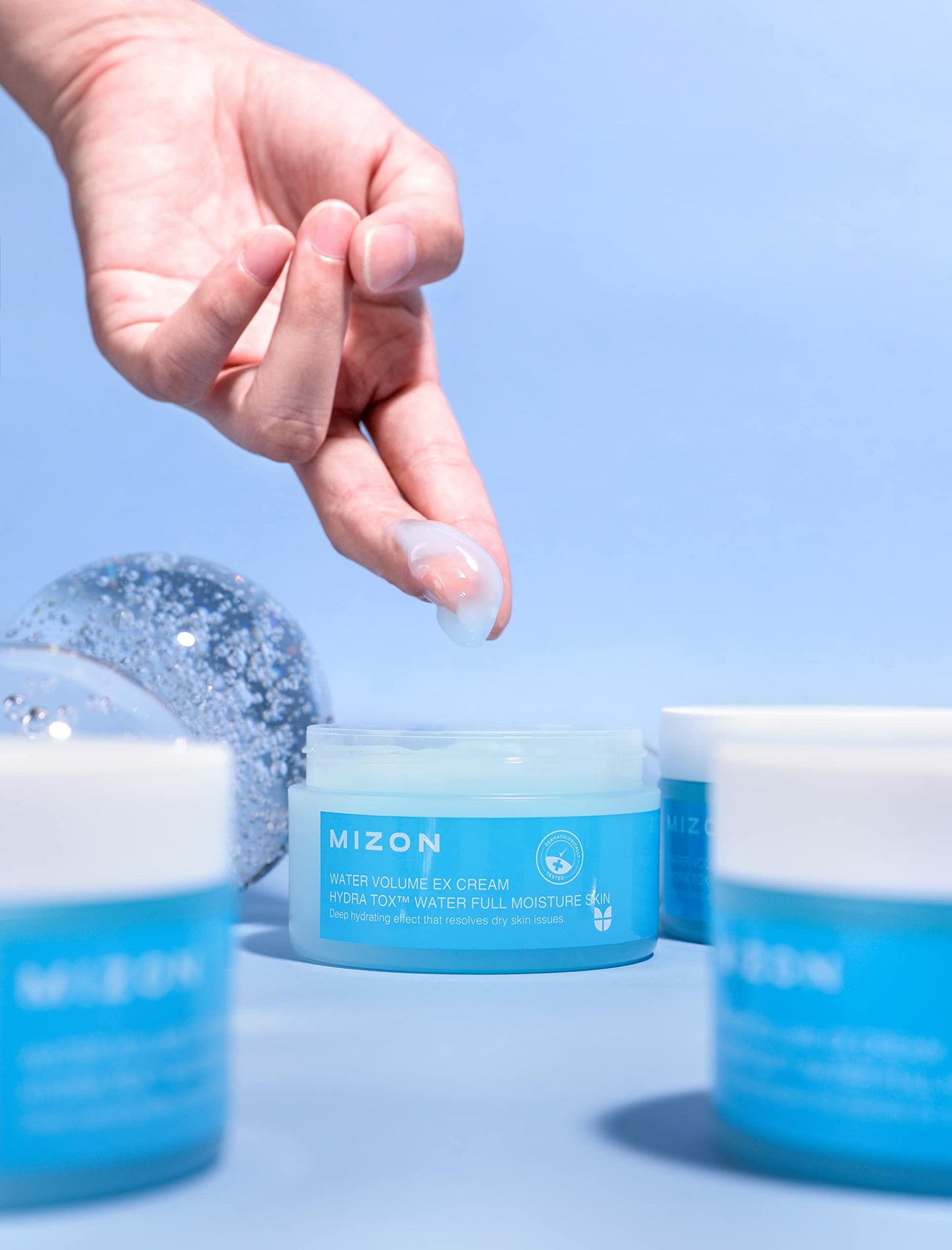 MIZON Water Volume EX Cream, Moisture Deep Hydration Cream Soft Skin Korean skin care (100ml/ 3.38 fl oz)