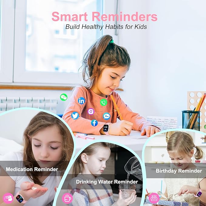 Kids Fitness Tracker Watch, IP68 Kids Waterproof Smart Watch with 19 Sport Modes, Pedometers, Sleep Mode for Boys Girls