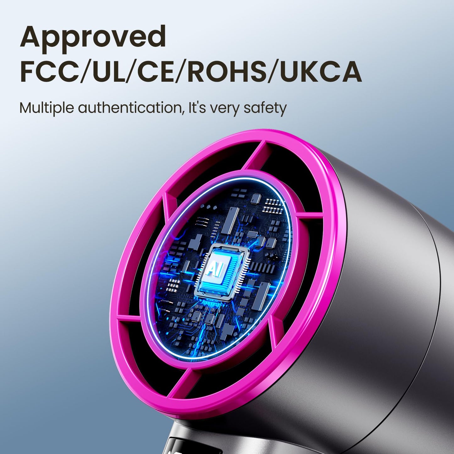 BURLAN Quickly Cooling Mini Fan [13-30 Working Hours], Portable, Rechargeable with USB, Pocket Hand Fan for Makeup, Travel, Camping, Outdoor (Black)