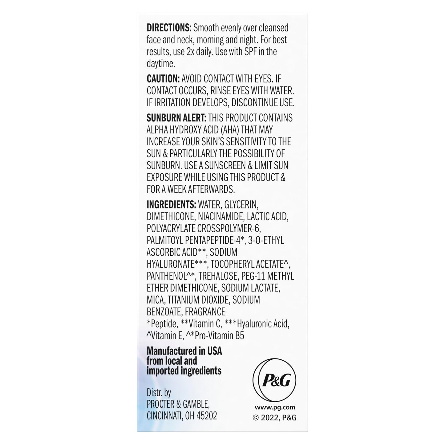 Olay Super Serum Trial Size - Niacinamide, Vitamin C & E, Collagen Peptide, AHA - 5-in-1 Skin Care Benefits - Healthy Glow, Brightening, Hydrating, Smoothing, Firming, Evens Tone, Anti-Aging, 0.4 Oz