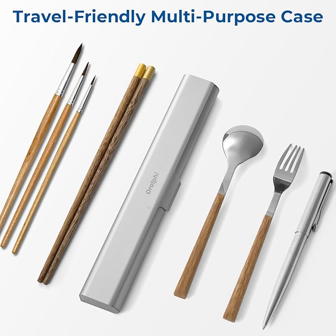 Aluminum Toothbrush Travel Case, Portable Travel Toothbrush Holder, Durable Manual Toothbrush Box Container for Traveling, Bathroom, Camping, Business Trip-1Pack Silver