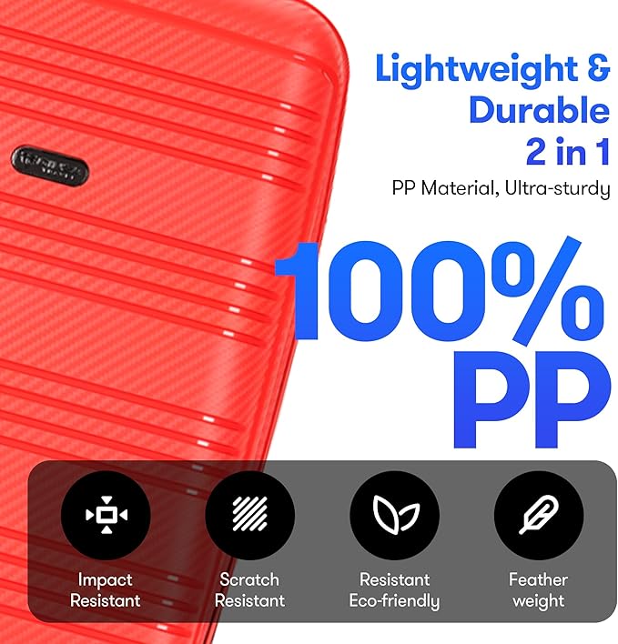 3 Piece Expandable Luggage Sets 20/24/29 inch Durable Suitcase Sets with Double Spinner Wheels TSA Lock For Travel Trips,Red