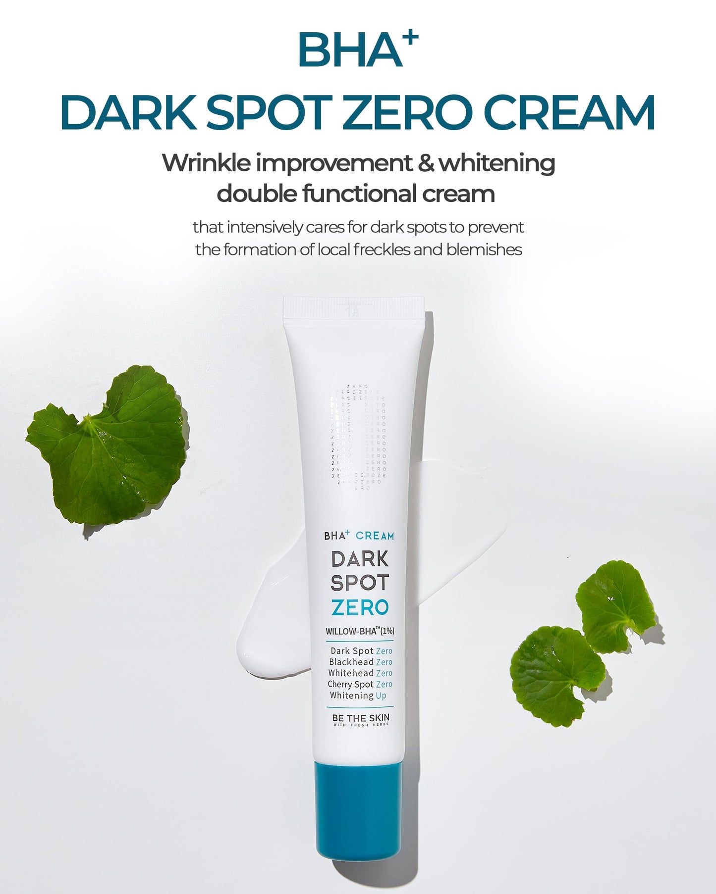 BE THE SKIN BHA+ Dark Spot Zero Cream - Pore Minimizer Face Moisturizer with Niacinamide, Tranexamic Acid - for Evens Skin Tone, Pore Tightening, Barrier Strenghtening, 1.01oz.