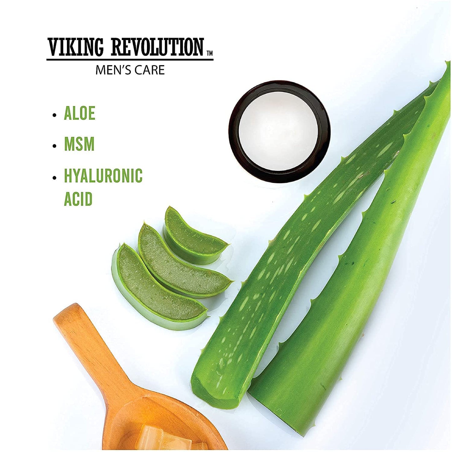 Viking Revolution Natural Eye Cream for Men - Anti Aging, Dark Circle, Under Eye Treatment - Men's Eye Moisturizer Wrinkle Cream - 0.5 Ounce (Pack of 2)