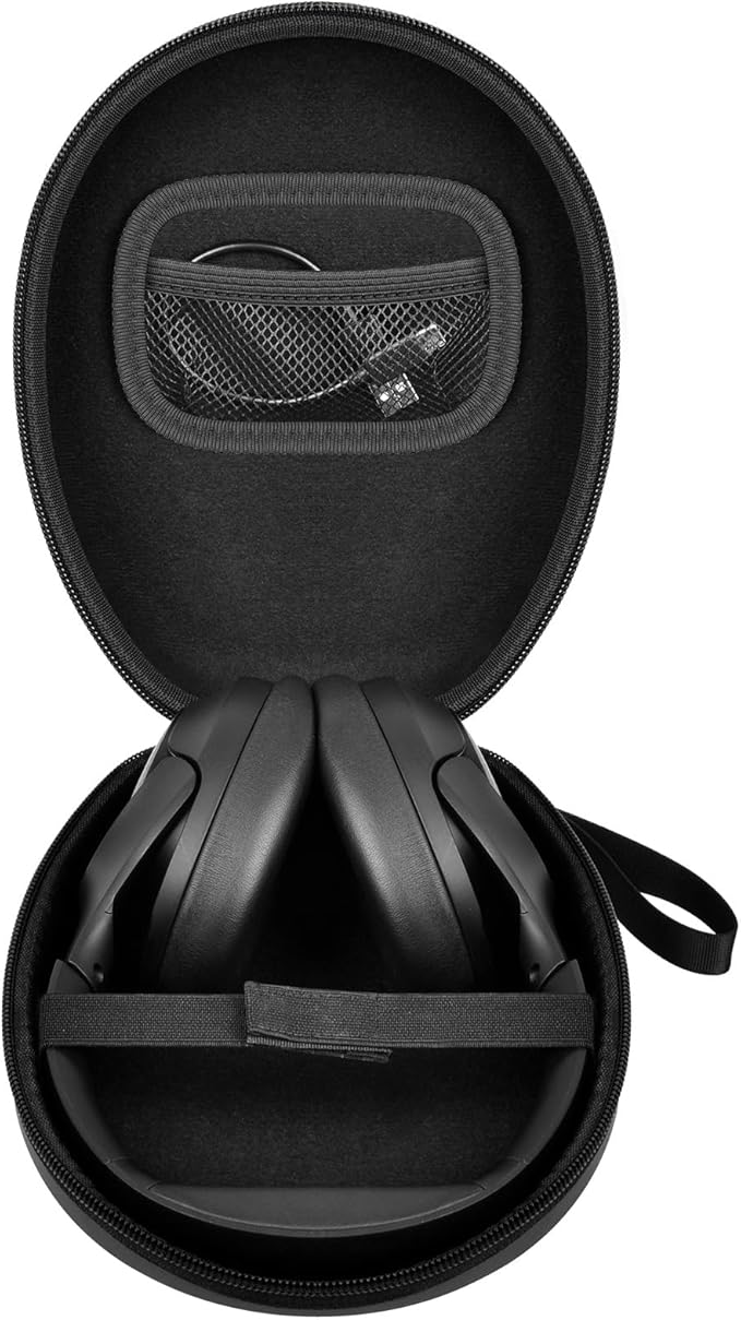 Comecase Universal Headphone Case Comepatible with JBL Tune 510BT 720BT / for Sony WH-CH 720N/WH-CH520/ for Soundcore Q20/Q30/ for Beats Etc, Travel Carrying Box for Bluetooth Wireless Headset -Black