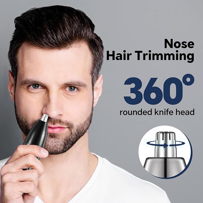 Body Hair Trimmer for Men - Electric Male Hygiene Grooming Shaver - Hair Razor Nose Trimmer Clippers - 3 in 1 Groin Groomer IPX5 Waterproof LED Display Remover for Chest Back Armpit