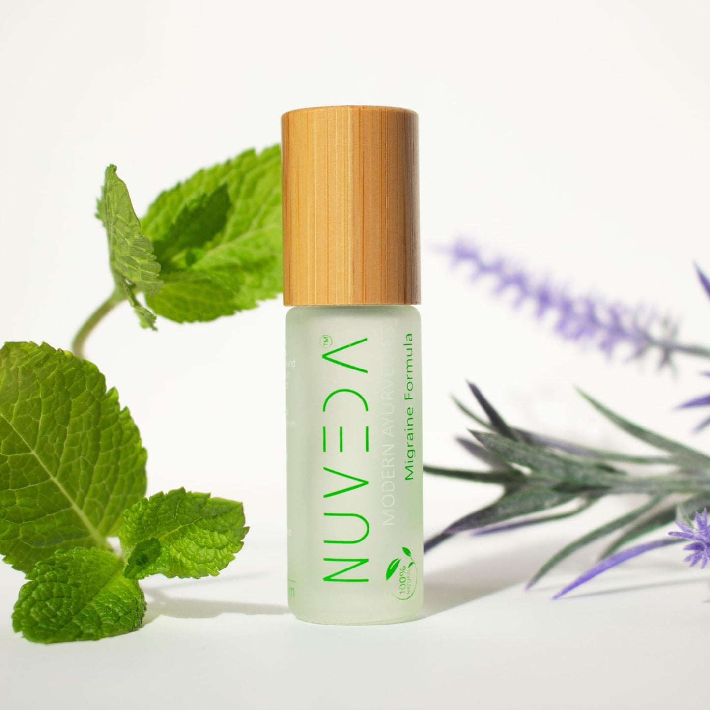 NUVEDA® Advanced Migraine Formula - All Natural Headache Stick | Modern Ayurvedic, Roll On Stick | Therapeutic Grade Essential Oil Aromatherapy | Made in USA